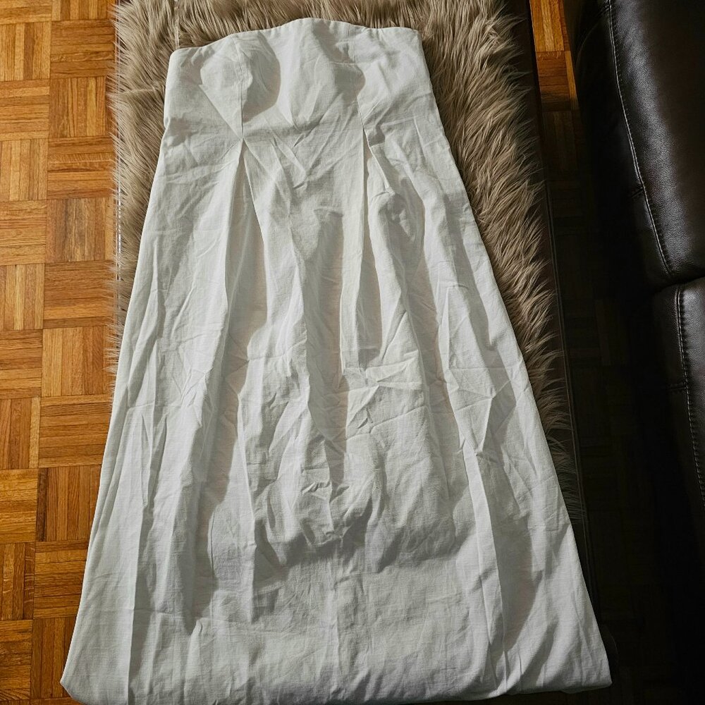 NWT Future Collective white strapless dress size 10 - Picture 4 of 5